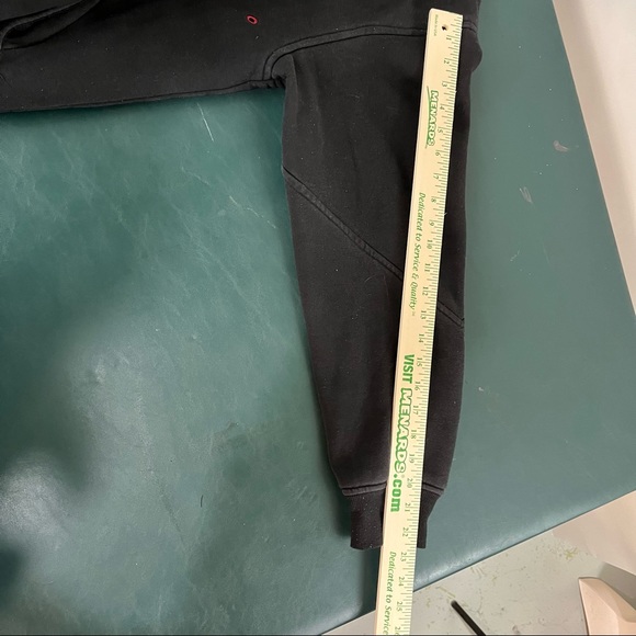 Air Jordan Hooded Long-sleeve Sweatshirt  Zip Up Men's Size XL Black Red (8) - Picture 9 of 12